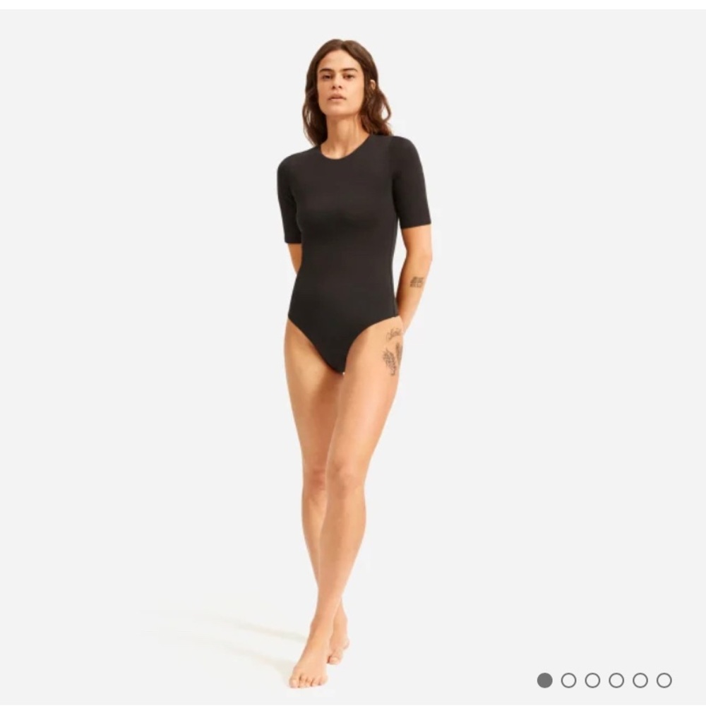 Everlane Bodysuit in Black Size Small